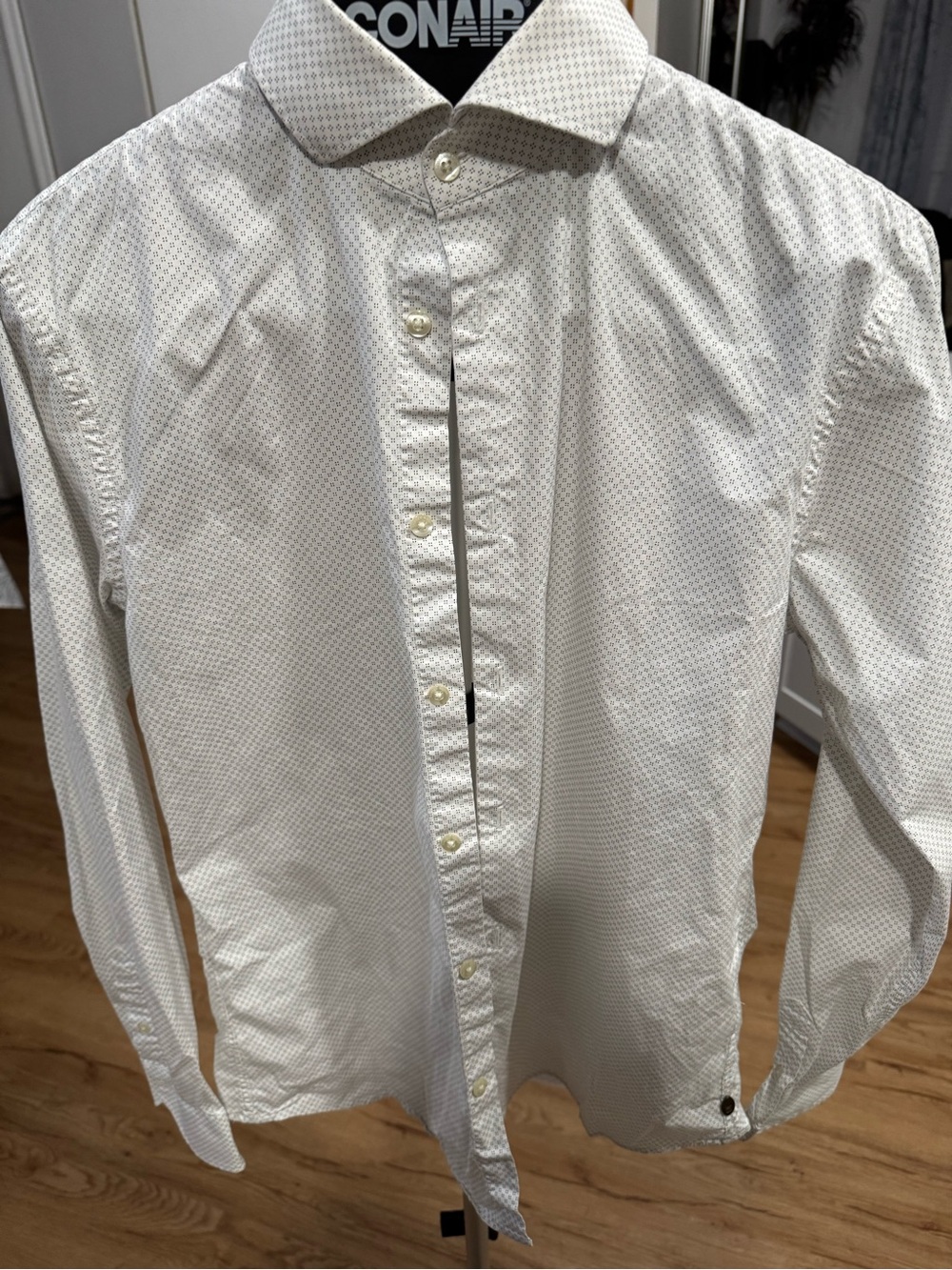 Scotch & Soda white  and blue button down shirt  Sz:L